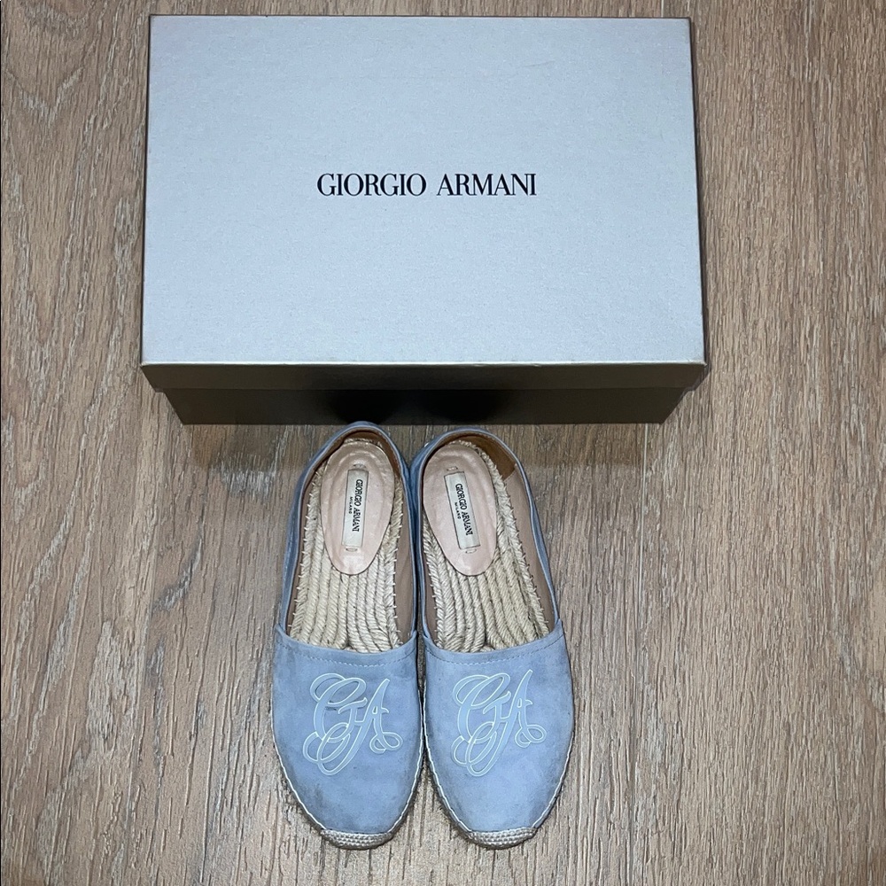 Giorgio Armani Women's Light Blue Espadrilles